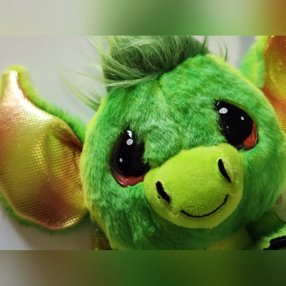 Cutie Pet-tudies Jade Dragon & Clementine Dragon Stuffed Plush Animal - Picture 3 of 13